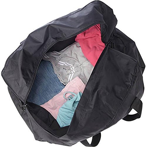 Heavy Duty Extra Large Moving Storage Bag, Black Durable Fabric Travel Duffel, 29 x 23 x 14 Inches, 70 lb Capacity, Dual Handle Tote, 2-Pack (2) - Image 4