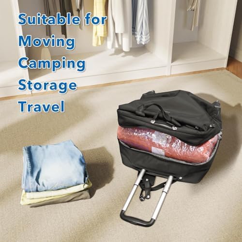 Vacuum Seal Bags for Clothing Travel & Home Storage, travel vacuum bags with pump, Store Blankets, Comforters, Pillows, Seasonal Clothes Compactly,36 Pack With Electric Pump - Image 7