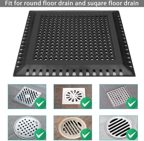 Hair Catcher/Drain Strainer/Shower Drain Cover for Bathroom Floor Drain, Stainless Steel and Silicone (Patented Product) (Pack of 2) - Image 5
