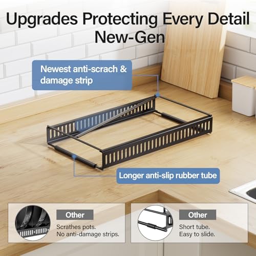 ORDORA Expandable Pots and Pans Organizer under Cabinet with 14 Dividers - Image 5