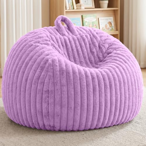 Bean Bag Cover No Filler Stuffed Animal Storage Bean Bag Chair Cover by AZHCHKE