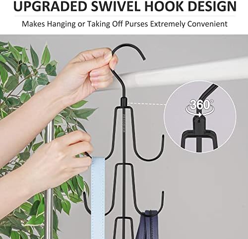 ZEDODIER 2 Pack Purse Hanger, Purse Organizer for Closet, Holds 16 Bags - Image 2