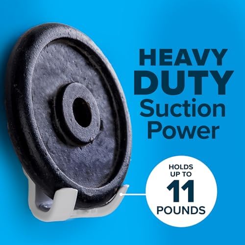 SlipX Solutions Power Lock Suction Cup Shower Hook, Phone Holder, White - Image 5