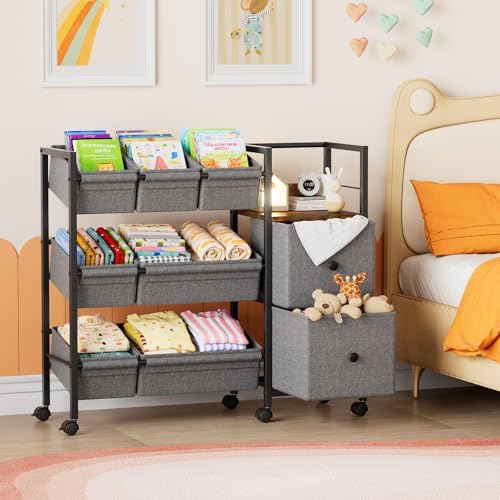 Modanais Kids Toy Organizers and Storage Bins, Black - Image 2