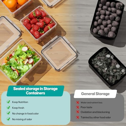 40 Pcs Food Storage Containers with Lids Airtight (20 Lids & 20 Containers) - Image 6
