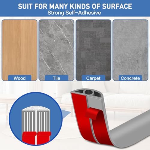 LSGCQ Floor Cord Cover Self Adhesive Cord Hider Floor Cable Management - Image 4