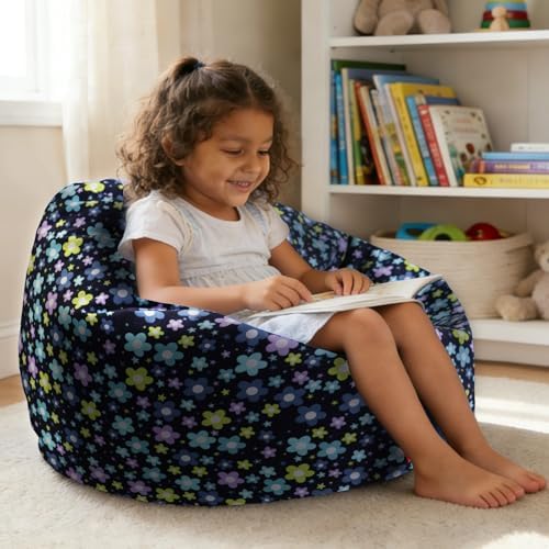 YuppieLife Stuffed Animal Storage Bean Bag Cover, 27" Velvet Toy Organizer by YuppieLife