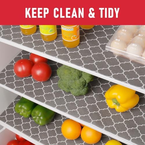 Cooyes Drawer Liner for Shelf and Refrigerator, 2 in 1 Fridge Drawer Liners & Fresh mats for Glass Shelves Bins, BPAfree Absorbent Cloth Material - Keep Produce Fresh Longer - Image 2