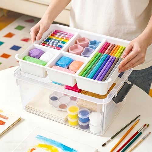 17 Qt Craft Storage Organizer, Craft Organizers and Storage Box - Image 2