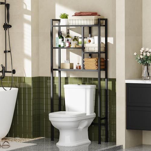 Asgolion Over-The-Toilet Storage Rack, 3-Tier Bathroom Shelves Over Toilet by Asgolion