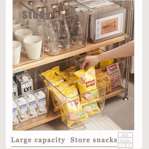 Clear plastic storage bins with LIDS,storage containers for snacks, cosmetics, books, dog food, Storage Organizer for Nursery，Kitchen, Living room,Bedroom, Bathroom, Office (clear, 3XL) - Image 4