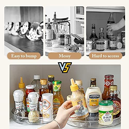 URALFA 2 Pack Lazy Susan Turntable, 10.5 Inch Spinning Cabinet Organizer - Image 3