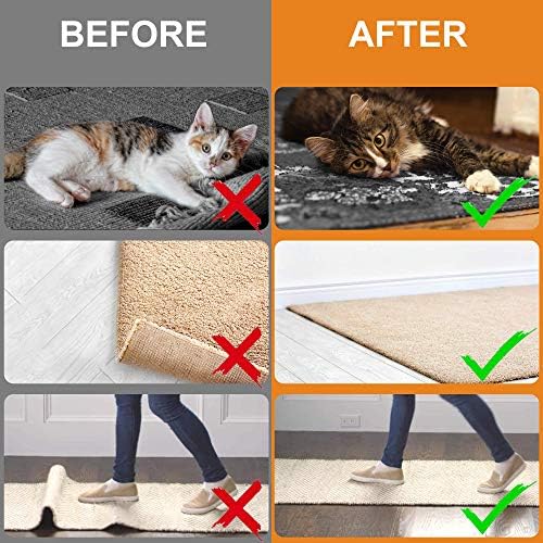 ZONGOOL 8PCS Rug Tape Non Slip Rug Pad Grippers Double Sided Carpet Tape - Image 2