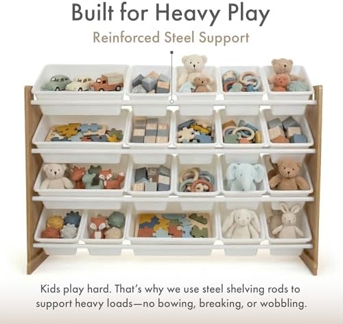 Humble Crew Kids Toy Organizer with 20 Bins, 4 Tier Storage for Playroom - Image 4