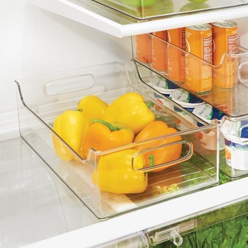 iDesign Stackable Clear Plastic Storage Bin, 4-Pack - Image 3