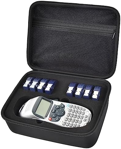 ALKOO Hard Travel Case for DYMO LetraTag LT-100H Label Maker (All Black, Large) by ALKOO