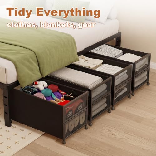 Fokyfok 2Pack Under Bed Storage Containers,16 inch Height,31 inch Long - Image 7