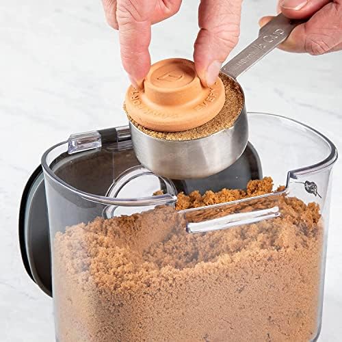 Progressive International ProKeeper+ Clear Plastic Airtight Food Baker's Kitchen Storage Organization Container Canister Set with Magnetic Accessories, 2- Piece Set (Powdered & Brown Sugar 1.4-Quart) - Image 6