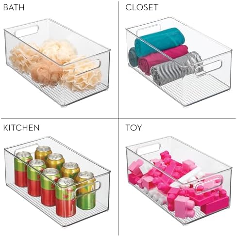 iDesign Stackable Fridge Bin, Set of 2, Clear - Image 7