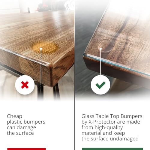 X-Protector Glass Table Top Bumpers - 20 PCS 1.2" Self-Adhesive - Image 2