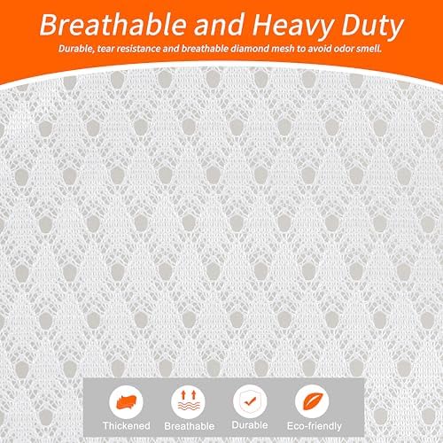 Polecasa 2 Pack Heavy Duty Diamond Large Mesh Laundry Bag, 24x36", White - Image 2