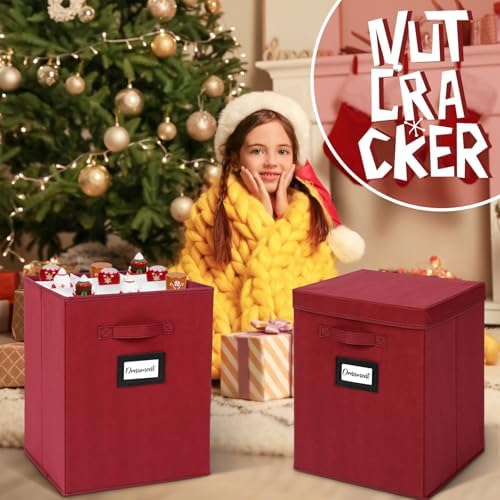 2 Pcs 16 Inch Large Christmas Nutcracker Storage Box, 18ct Organizer - Image 4