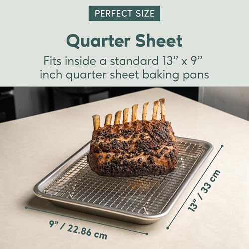 Ultra Cuisine 100% Stainless Steel Cooling and Baking Rack - 8.5 x 12-inch - Image 3