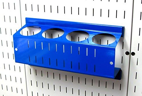 Wall Control Pegboard Spray Can Holder Bracket and Aerosol Can Organizer Pegboard and Slotted Tool Board - Blue - Image 2
