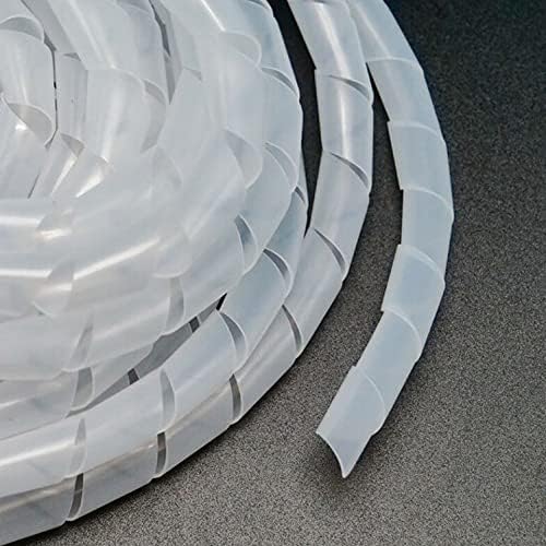 Spiral Cable Wrap -20 Ft 1/2" Cable Management Sleeve Organizer for Computer Cable,Power Cord Audio Video Cable (1/2 Inch-20Ft, White) - Image 3