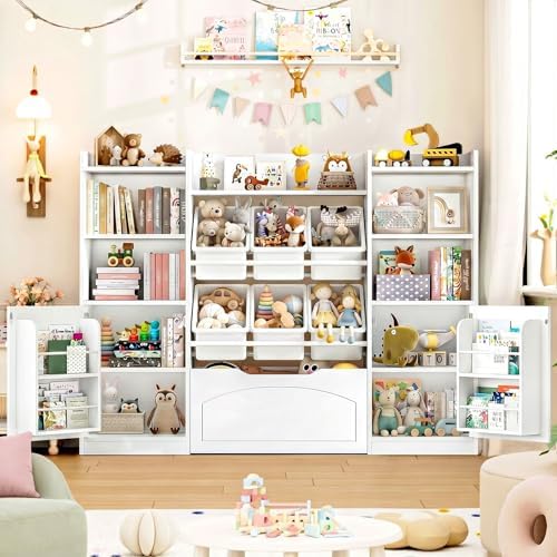 FINETONES Toy Storage Organizer with Movable Drawer Toy Organizer for Kids by finetones