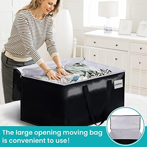 Extra Large Heavy Duty Moving Bags, 125L Packing Bags, 6 Pack - Image 6