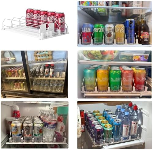 SZNLZQ Drink Organizer for Fridge,Holds 15 Cans - Image 2