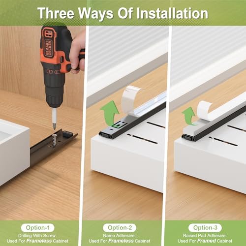 2-Pack-Expandable-Pull-Out-Cabinet-Organizers, No Drill Slide Out Drawers - Image 4