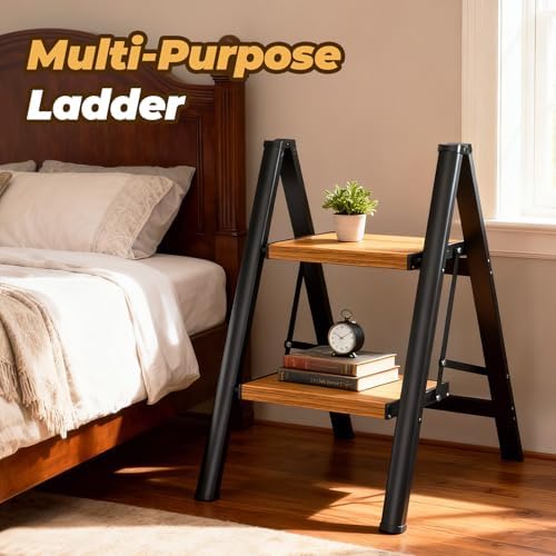 HBTower Step Ladder, Lightweight Aluminum Folding Step Stool - Image 6
