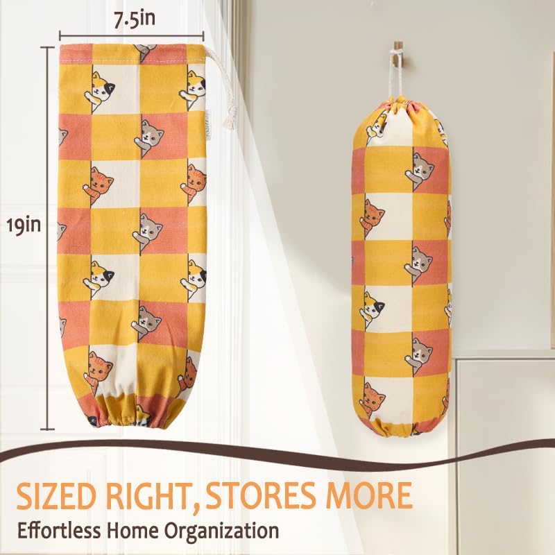 TOGETURE Plastic Bag Holder, Cute Grocery Bag Holder for Plastic Bags - Image 2