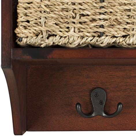 SAFAVIEH Finley Hanging 3-Basket Wood Storage Cabinet, 11.75" HAC5700B - Image 5