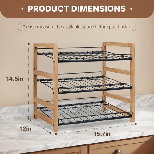 DGWJSU Can Organizer for Pantry 3-Tier, Holds up to 36 Cans Storage - Image 5