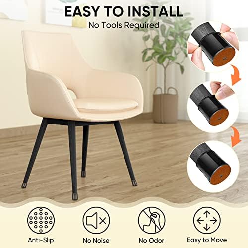 BALEINE 32PCS Silicone Chair Leg Floor Protectors for Hardwood Floors - Image 6