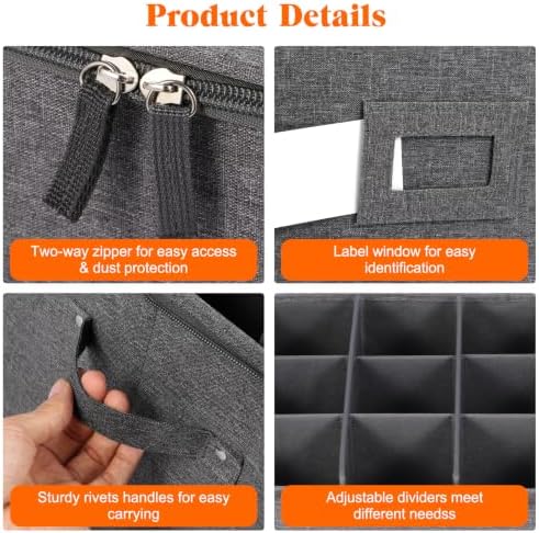 Stemware Storage Cases, Wine Glass Storage Box Containers for Crystal - Image 4
