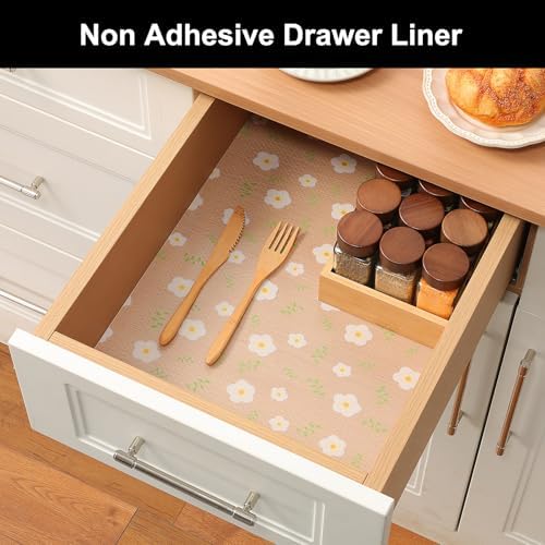 Cooyes Shelf Liner Non-Adhesive EVA Cabinet & Drawer Liner 17.5" x 78.7" - Image 5