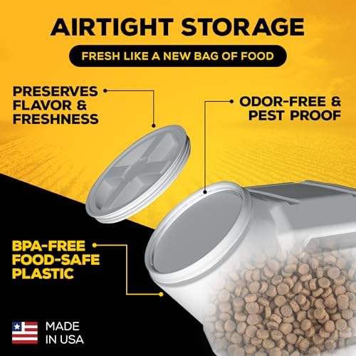 Gamma2 Vittles Vault Airtight Pet Food Storage Container, Fits up to 35lbs - Image 5