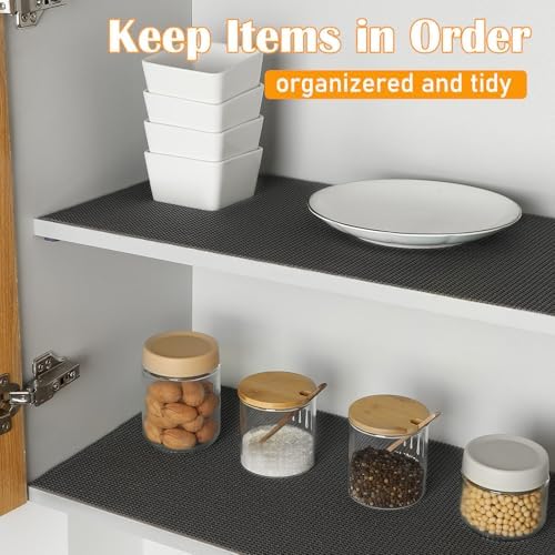 Songrey Non-Slip Shelf Cabinet and Drawer Liner, 12IN x 30FT, Black - Image 4