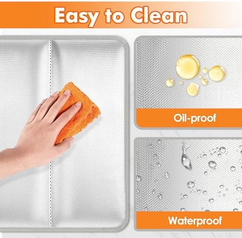 Heat Resistant Mats for Countertop/Air Fryer, 18×15.4 in, Silver - Image 5