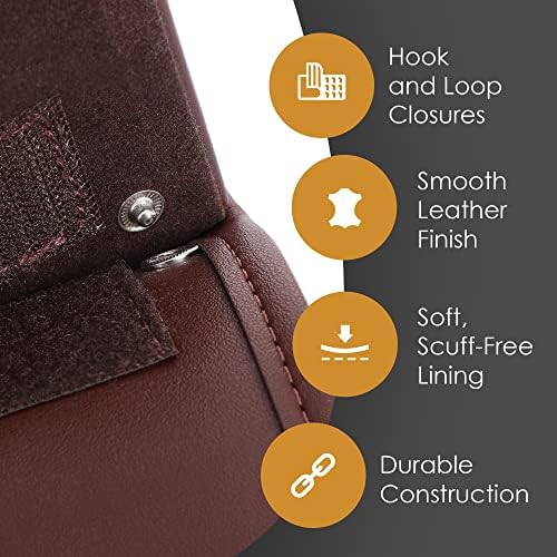 Armchair Caddy, Couch Caddy, Recliner Accessories, Armrest Organizer Brown - Image 4