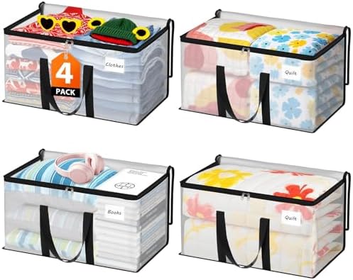 Fab totes Moving Bags Extra Heavy Duty Oversized Storage Bags with Reinforced Handle and Double Zippers,Moving Supplies Totes for Storage Packing Dorm Room Essentials Alternative to Moving Boxes by Fabtotes