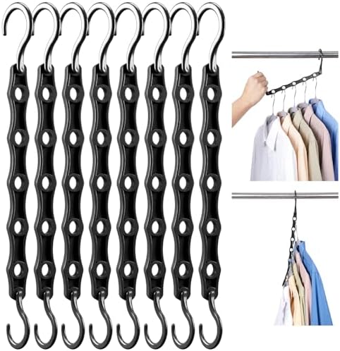 HOUSE DAY 10 Pack Closet Organizers and Storage with 5 Holes for Cascading by HOUSEDAY
