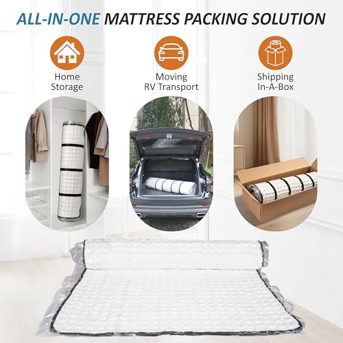 Foam Mattress Vacuum Bag with 4 Adjustable Straps, Twin/Twin XL - Image 6
