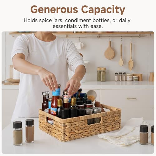 StorageWorks Wicker Storage Baskets for Shelves, Pantry Baskets, 1-Pack - Image 4