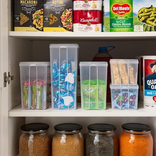 IRIS USA Flip Top Storage Containers |Made in USA| Large (4-Pack) - Clear - Image 5