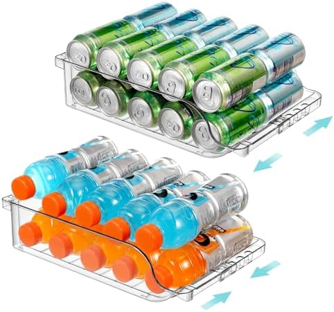 2 Packs Refrigerator Organizers and Storage Width Adjustable by BingoHive